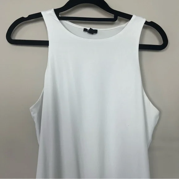 EXPRESS BODY CONTOUR COMPRESSION HIGH NECK BODYSUIT SIZE MEDIUM IN WHITE - Picture 6 of 16